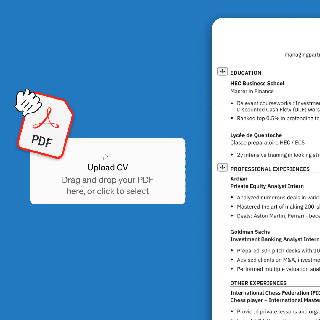 Scan and perfect existing CVs